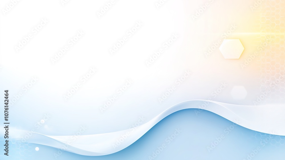 Poster soft abstract background with gentle waves and subtle light effects, suitable for modern design proj