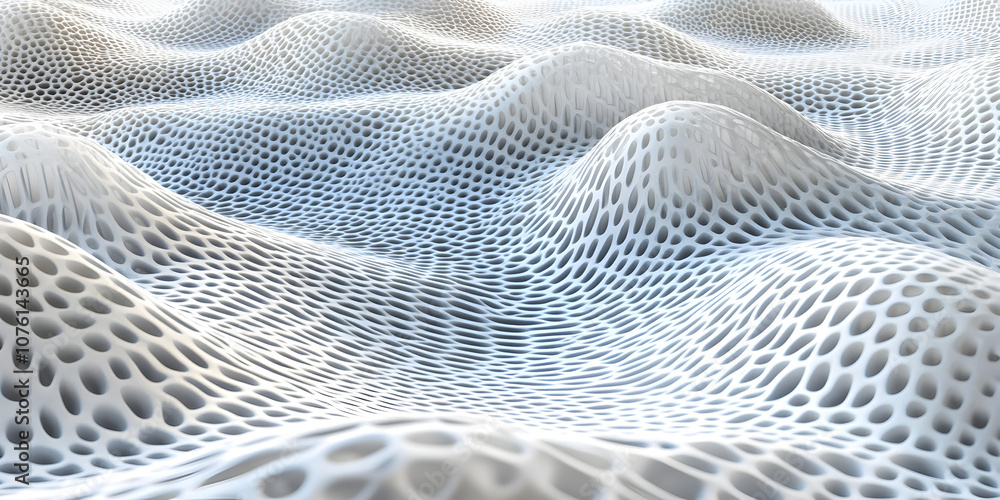 Poster abstract white network: a mesmerizing abstract background showcasing a textured white network of int