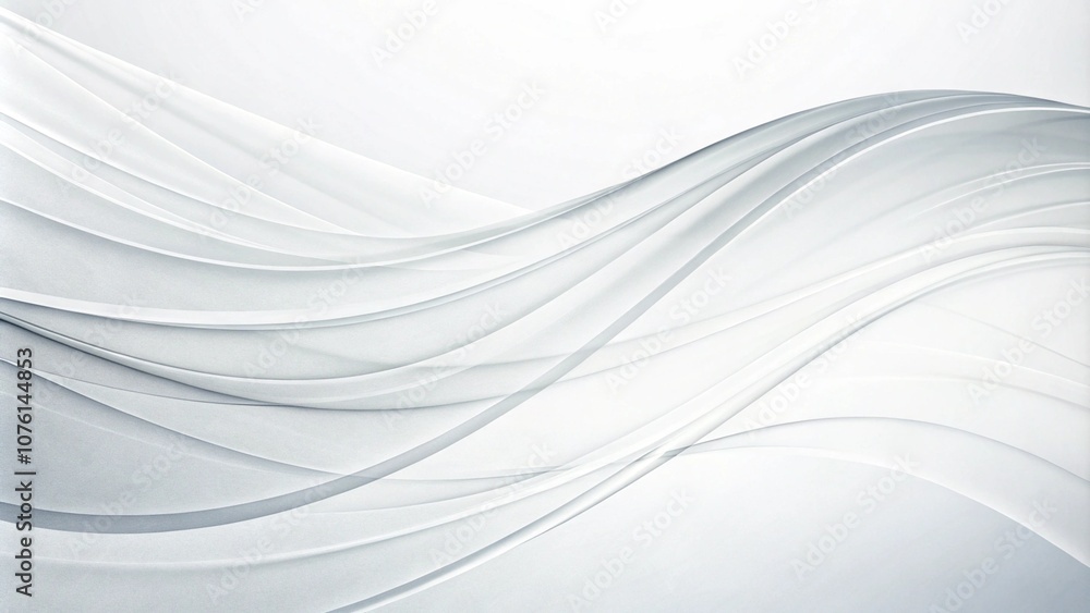Poster abstract white background with smooth lines