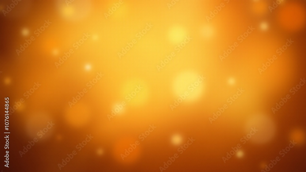 Poster A soft, glowing bokeh texture of warm golden lights, gently blurred with subtle sparkles and a misty, hazy effect.