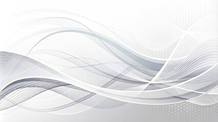 Abstract white background with smooth lines
