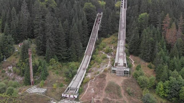 Aerial: Igmar Olympic Jumps in Sarajevo