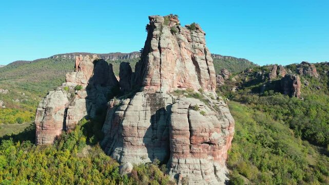 Eternal Rocks: Cinematic View of The Pine Stone (Borov kamuk) in Bulgaria