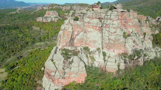 Exploring Borovitza: Cinematic View of The Pine Stone (Borov kamuk) in Bulgaria