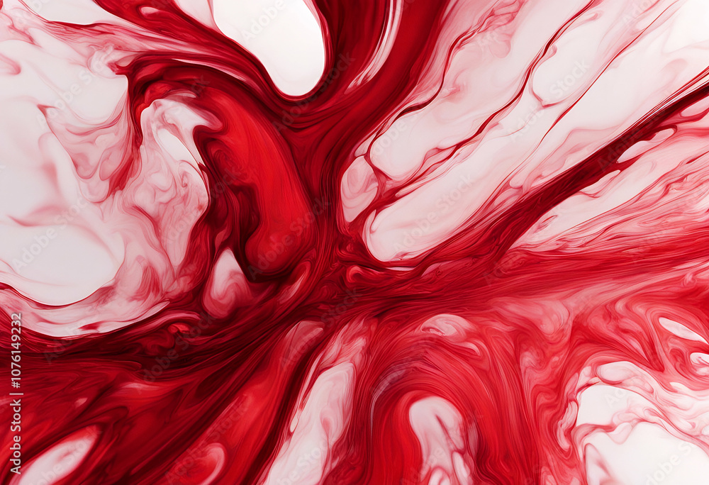 Poster vibrant energetic fluid illustration backdrop modern abstract expressionism dynamic horizontal mesme