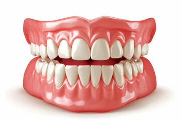Obraz premium A detailed dental model showcasing human teeth, ideal for studying oral health and anatomy