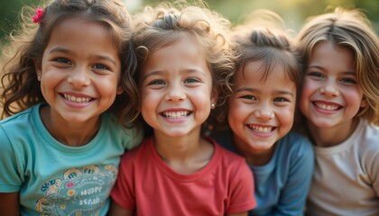 Children’s Day charity event with kids sharing smiles laughter and joy in a community-focused celebration.