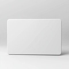 blank credit card standing on a white seamless backdrop,generative ai