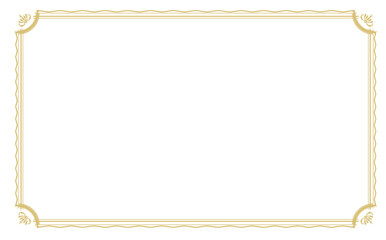 金の装飾背景フレーム素材