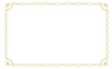 金の装飾背景フレーム素材