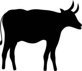 Eid al adha sacrifice animal silhouette