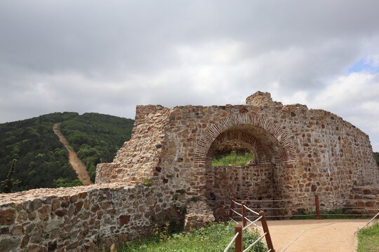 Aydos Castle view, also known as Goat (Ke&ccedil;i) Castle, is an eastern Roman period castle located on the 325-meter extension of Aydos Hill in the Sultanbeyli district of Istanbul, Turkey.