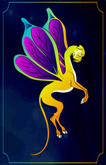 Obraz premium Fantastic creature with a dog's head