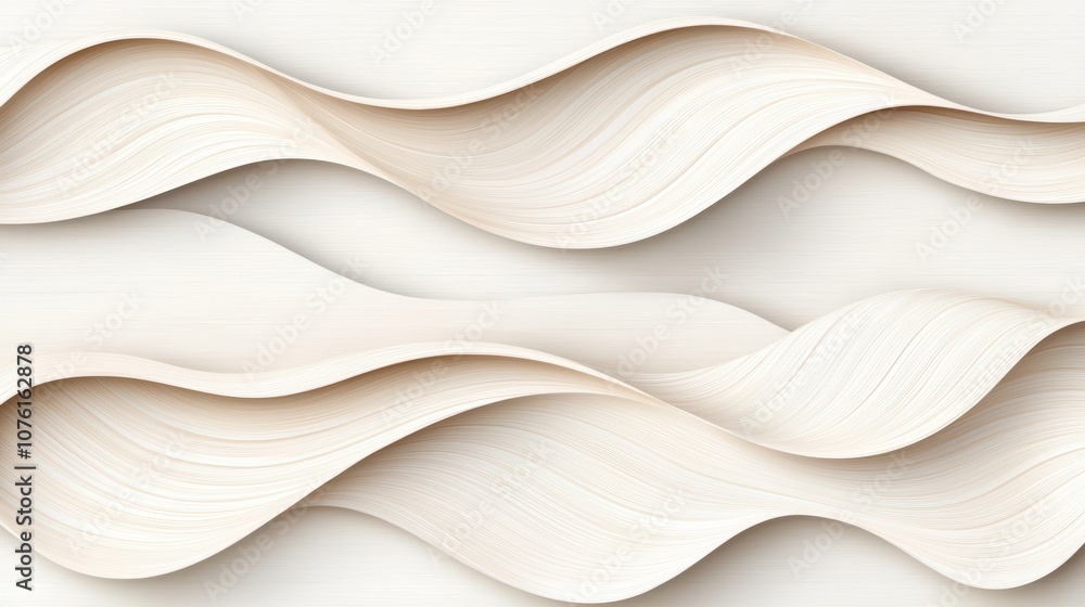 Poster a subtle and elegant abstract swirl pattern with soft, muted tones and delicate, flowing lines, idea