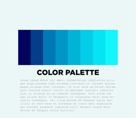  Different gradations. Beautiful palette of shades