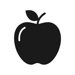 apple icon, fruits vector icon - simple vector illustration of a apple, in a simple and clean style, suitable for food and health themes. fruits flat illustration.