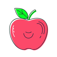apple icon, fruits vector icon - simple vector illustration of a apple, in a simple and clean style, suitable for food and health themes. fruits flat illustration.