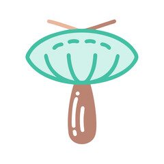 baobab fruit icon, fruits vector icon - simple vector illustration of a baobab fruit, in a simple and clean style, suitable for food and health themes. fruits flat illustration.