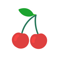 capulin cherry icon, fruits vector icon - simple vector illustration of a capulin cherry, in a simple and clean style, suitable for food and health themes. fruits flat illustration.