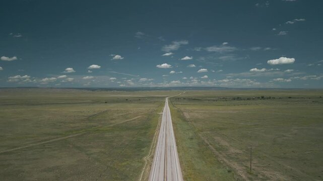 Wyoming Endless Road From The Sky