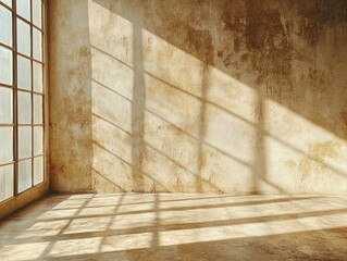 Empty Room with Window and Wall