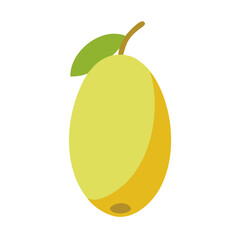 hog plum icon, fruits vector icon - simple vector illustration of a hog plum, in a simple and clean style, suitable for food and health themes. fruits flat illustration.