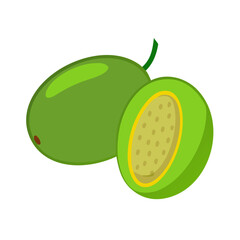 hog plum icon, fruits vector icon - simple vector illustration of a hog plum, in a simple and clean style, suitable for food and health themes. fruits flat illustration.