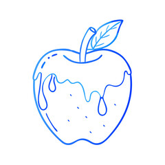 ice apple icon, fruits vector icon - simple vector illustration of a ice apple, in a simple and clean style, suitable for food and health themes. fruits flat illustration.