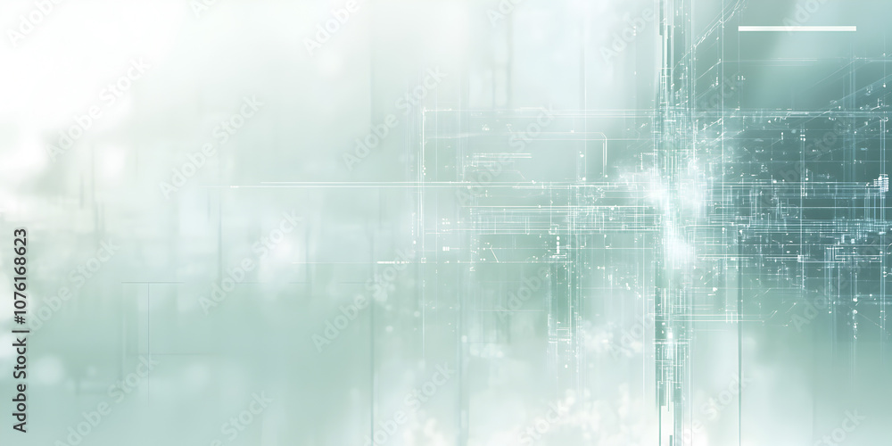 Aufkleber abstract technology background: a minimalist, soft-focused backdrop featuring a subtle, ethereal pat