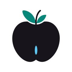 kei apple icon, fruits vector icon - simple vector illustration of a kei apple, in a simple and clean style, suitable for food and health themes. fruits flat illustration.