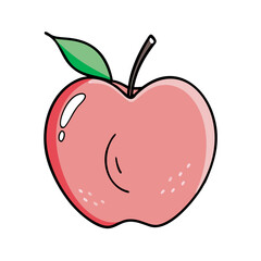 kei apple icon, fruits vector icon - simple vector illustration of a kei apple, in a simple and clean style, suitable for food and health themes. fruits flat illustration.