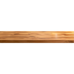 Wooden plank, white isolate background