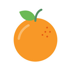 orange icon, fruits vector icon - simple vector illustration of a orange, in a simple and clean style, suitable for food and health themes. fruits flat illustration.