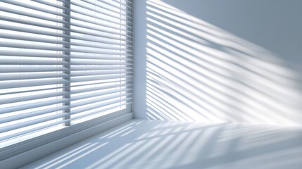 Obraz premium White Room with Blinds