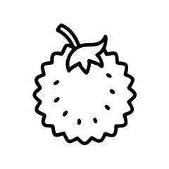 rambutan icon, fruits vector icon - simple vector illustration of a rambutan, in a simple and clean style, suitable for food and health themes. fruits flat illustration.
