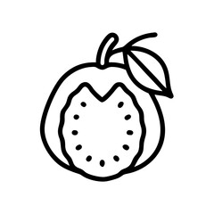 soursop icon, fruits vector icon - simple vector illustration of a soursop, in a simple and clean style, suitable for food and health themes. fruits flat illustration.
