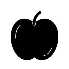 velvet apple icon, fruits vector icon - simple vector illustration of a velvet apple, in a simple and clean style, suitable for food and health themes. fruits flat illustration.