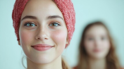 Diverse Young Women Embracing Learning in a Bright, Inclusive Setting