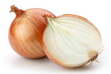 Fresh and organic onion isolated on transparent background in high resolution PNG

