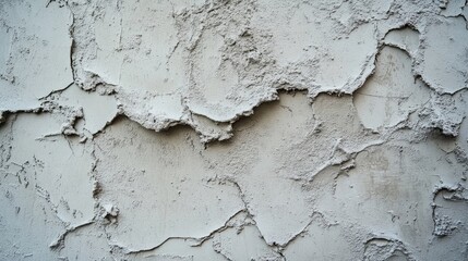Fototapeta premium Close-up detail photograph of a textured stucco wall, emphasizing the unique characteristics of the mortar, with ample copy space for design or editorial use.