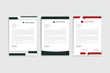letterhead official business design template 
