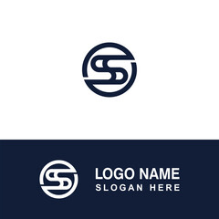 Letter S or SS logo graphic template.