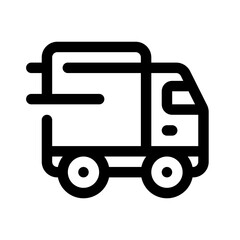 Fast Delivery Line Icon. Single icon, line vector icon