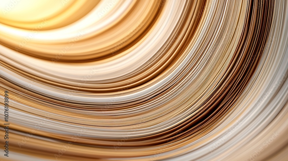 Poster abstract swirls of gold and beige colors create a mesmerizing and elegant texture reminiscent of a f