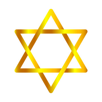 golden star of david symbol clip art preview
