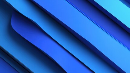 Fototapeta premium Abstract blue geometric shapes with layered textures creating a dynamic visual effect.