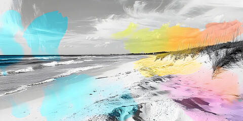 Pastel Beach Dreamscape 