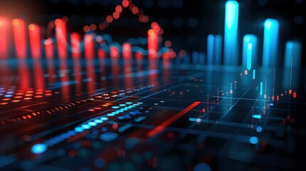 Visual Financial Analytics Dashboard with Graphs, Charts, and Key Data Points
