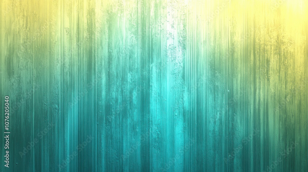 Poster a vibrant gradient of yellow and turquoise hues creating a serene and calming backdrop.