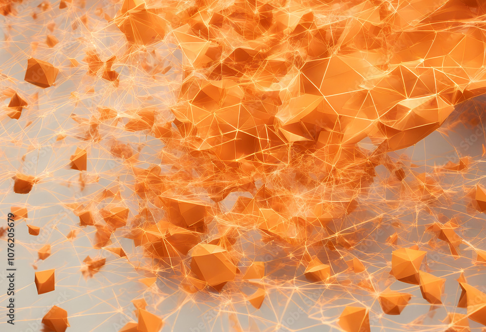 Aufkleber structure network social background illustration digital abstract communication data polygonal
